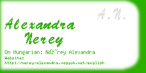 alexandra nerey business card